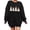 Black, variant on Gunia Women'S Halloween Ghost Sweatshirts Graphic Print Brushed Oversized Sweatshirt Crewneck Long Sleeve Shoulder Pullover Tops Hoodie Fall Fashion Clothes Black S-2Xl