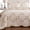 A# Pink Floral Embroidery-Full, variant on Quilt Set Blue Fl3d Embroidery Pattern 3ton Reversible Quilted Embroidered Decorative Bedspreads Coverlet Lightweight &soft King Size White Bedding For All Season