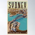 thumbnail image 2 of Travelling Down Under #Sydney Poster Wall Art, Modern Wall Decor For Living Room Bedroom, 24x36 UNFRAMED, 2 of 3