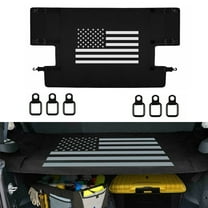 For Jeep Wrangler JK JKU 2007-18 Rear Trunk Cargo Luggage Shade Cover w/ US Flag