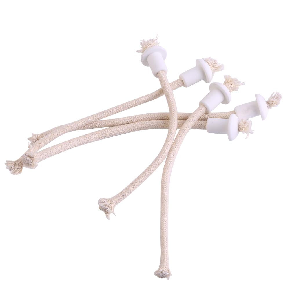 Kritne Wick, 7Pcs Ceramic Holders Torch Wine Bottle Oil Candle Lamp Fiber Glass HeatResistant