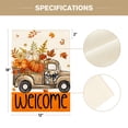 thumbnail image 6 of Sm:)e Truck Pumpkin Maple Leaves Fall Garden Flag 12 x 18 Inch, Double-Sided Printing, Seasonal Farmhouse Yard Outdoor Decor, 6 of 8