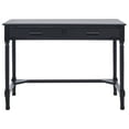 thumbnail image 6 of SAFAVIEH Layce Solid Retro 2 Drawer Writing Desk, Black, 6 of 15