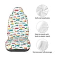 thumbnail image 3 of Lsque Cute Transport Pattern Car Seat Covers for Front Seats , Waterproof Seat Covers for Cars, Sporty Front Seat Covers,Car Seat Cover Protector Front Seats, 3 of 5