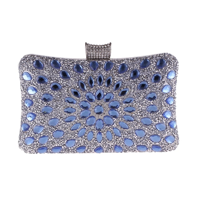 EeaseMX Elegante bolso de noche, bolso de mano de lujo para boda, bolso de mano para cena o fiesta.