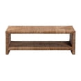 thumbnail image 2 of bali & pari Liza Rectangle Seagrass Coffee Table - Handwoven Natural Fiber Frame with Open Shelf, Boho Furniture for Living Room or Lounge, 2 of 3