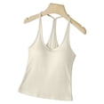 thumbnail image 5 of Women's Tank Top with Built In Bra Padded Shelf Bra Workout Camisole Casual Undershirt, 5 of 7