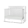 thumbnail image 6 of Child Craft Hampton 4-in-1 Convertible Crib, Flat Top Panel Design, 3 Mattress Heights, Matte White, 6 of 7