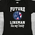 thumbnail image 4 of Inktastic Future Lineman Like Daddy Boys Baby Bodysuit, 4 of 5
