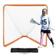 thumbnail image 7 of HCY Lacrosse Goal, 4' x 4' Small Kids Lacrosse Net, Folding Portable Lacrosse Goal with Carry Bag, Iron Frame Backyard Training Equipment, Quick & Easy Setup, Perfect for Youth Training, Orange, 7 of 7