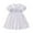 BlueB, variant on QNANSPI Girls Summer Casual Dresses, Tiered Twirl Sundress for Girls, Little Girls Fashion Ruched Lace Bow Short Sleeve Turn Down Collar Smocked Sundress Casual Outfit for 3-8Y
