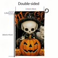 thumbnail image 3 of PHYHOO  Halloween Ghost Cat Boo Garden Flag Double Sided Outside, Welcome Holiday Yard Outdoor Decorative Flag White, 3 of 6