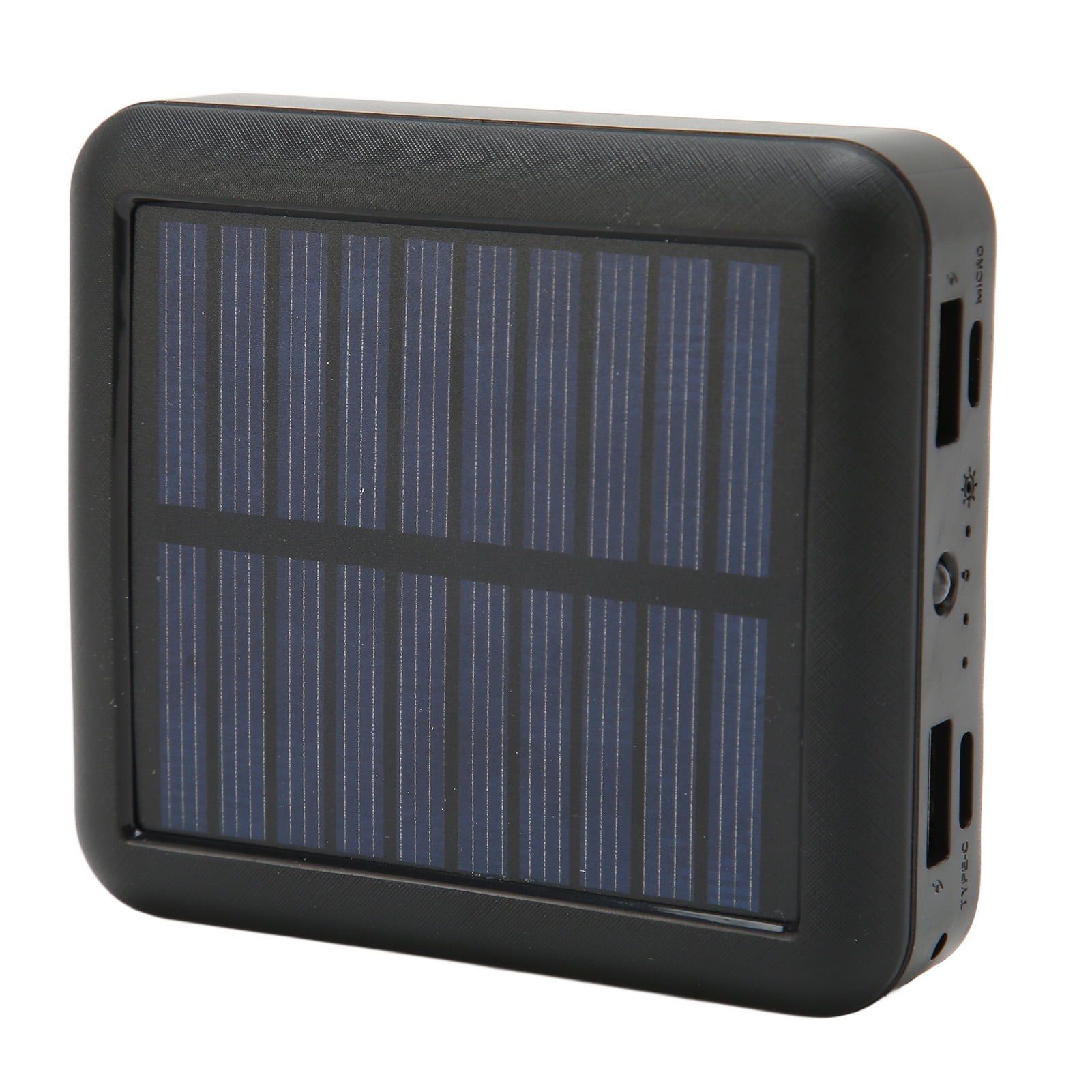 Portable Solar Power Bank With Cable, 20000mAh, Shockproof, Ideal For Travel  Emergency Use