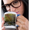 thumbnail image 2 of 3dRose, USA, Indiana, McCormics Creek State Park - US15 AMI0238 - Anna Miller, 15oz Two-Tone Blue Mug, 2 of 7