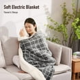 Maxkare Electric Heated Blanket Throw 6 Hour Auto Off and 4 Heating