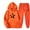Orange, variant on Wancir Jogger Sets for Women 2 Piece Baggy Fit Funny Heart Print Track Suits Soft Solid Color Sweatsuits Set with Pockets