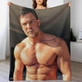 thumbnail image 5 of Cool Alan Ritchson Blanket Ultra Soft Flannel Fleece Blanket Stylish Bedroom Living Room Sofa Warm Blanket All Season Use 40""*50"" （100 * 130cm）, 5 of 6