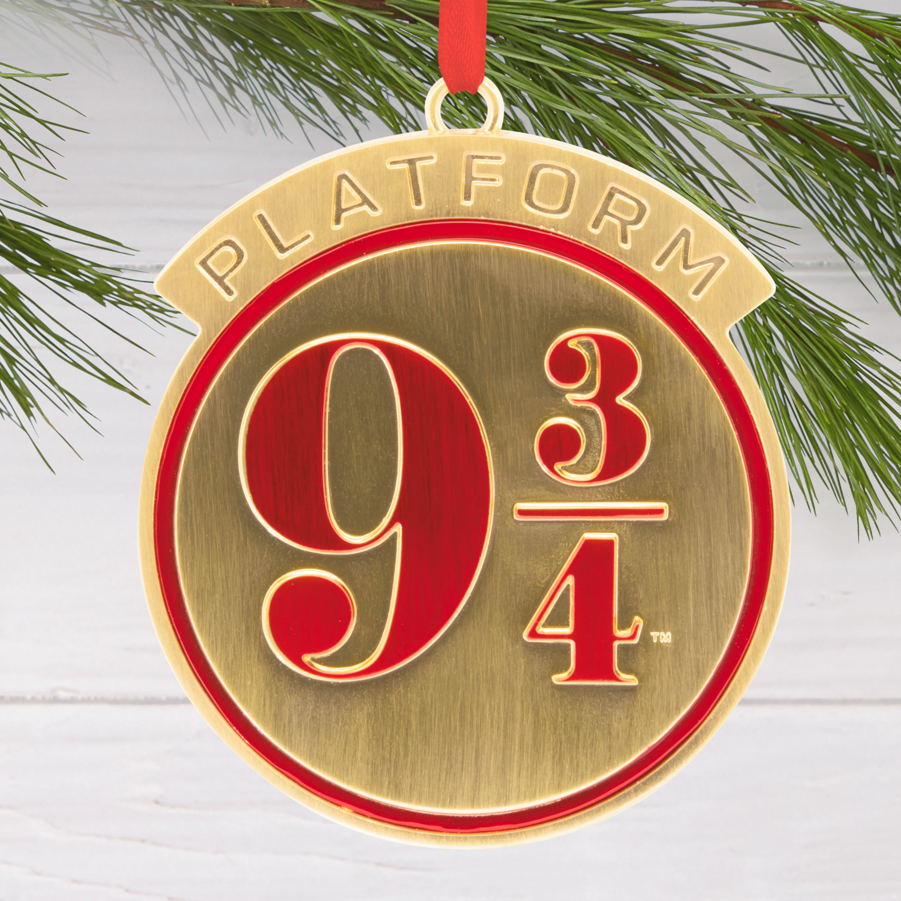Hallmark Christmas Ornament (Harry Potter Platform 9 3/4, Metal), 1 Count