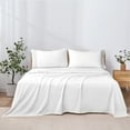 thumbnail image 5 of Modern Threads 4-Piece Crochet Lace Hem White Microfiber Bed Sheet Set, Full, 5 of 11