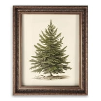 Christmas Wall Art Prints Vintage Christmas Decor Christmas Tree Pictures Pine Tree Botanical Winter Posters Xmas Canvas Painting for Bedroom Bathroom Living Room Office Decor (8" x 10"-Unframed)