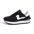 thumbnail image 3 of LUCKY STEP Stylish Retro Platform Sneakers Casual Walking Running Shoes,Black,Womens, 3 of 6