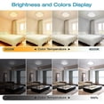 thumbnail image 4 of OOWOLF LED Ceiling Light, 40W 15.4 Inch Dimmable Ceiling Light Brightness Adjustable LED Fixture Lamp Modern Ceiling Lamp Close to Ceiling Lights for Bedroom Kitchen Living Room Lighting, 3000-6000K, 4 of 4