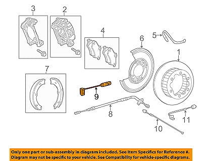 Dodge Sprinter 3500 02 03 04-06 E-//Parking Brake Shoes