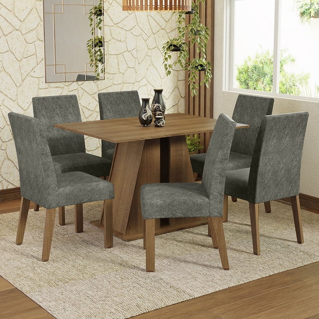 Juego de Comedor Mesa y 6 Sillas Madesa Cheryl MS