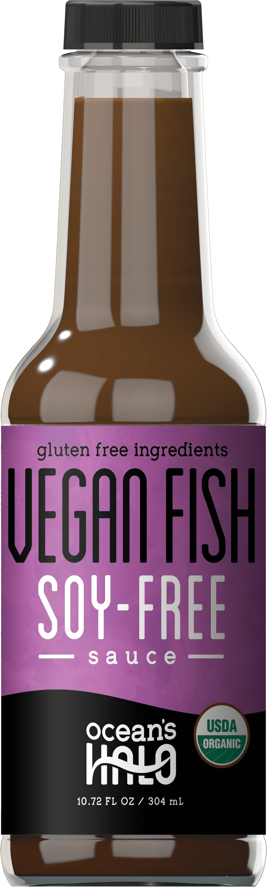 Ocean's Halo Organic Vegan Fish Sauce, SoyFree, 10 fl oz.