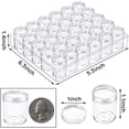 thumbnail image 2 of Clear Plastic Bead Jars, 30 Containers with Lids for Jewelry, DIY Arts & Crafts, Nail Diamond, Sequin Accessories 5D Diamond Painting Storage Solution, 2 of 7