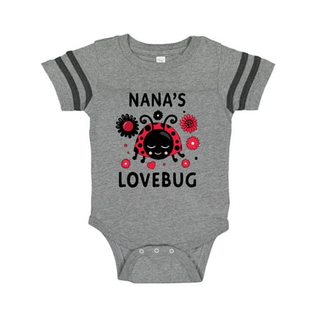 

Inktastic Valentine s Day Nana s Lovebug Gift Baby Boy or Baby Girl Bodysuit
