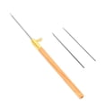 thumbnail image 1 of Punch Needle, Wooden Handle Punch Needle Knitting Tool Replaceable Easy To Use Sewing Embroidery  for Embroidery Works for Handicrafts for Sewing Crafts S, 1 of 7