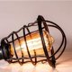 thumbnail image 2 of Lámpara colgante industrial con jaula colgante, luces colgantes E26 E27, base vintage, lámpara colgante ajustable para cocina, iluminación del hogar, paquete de 2, 2 of 5