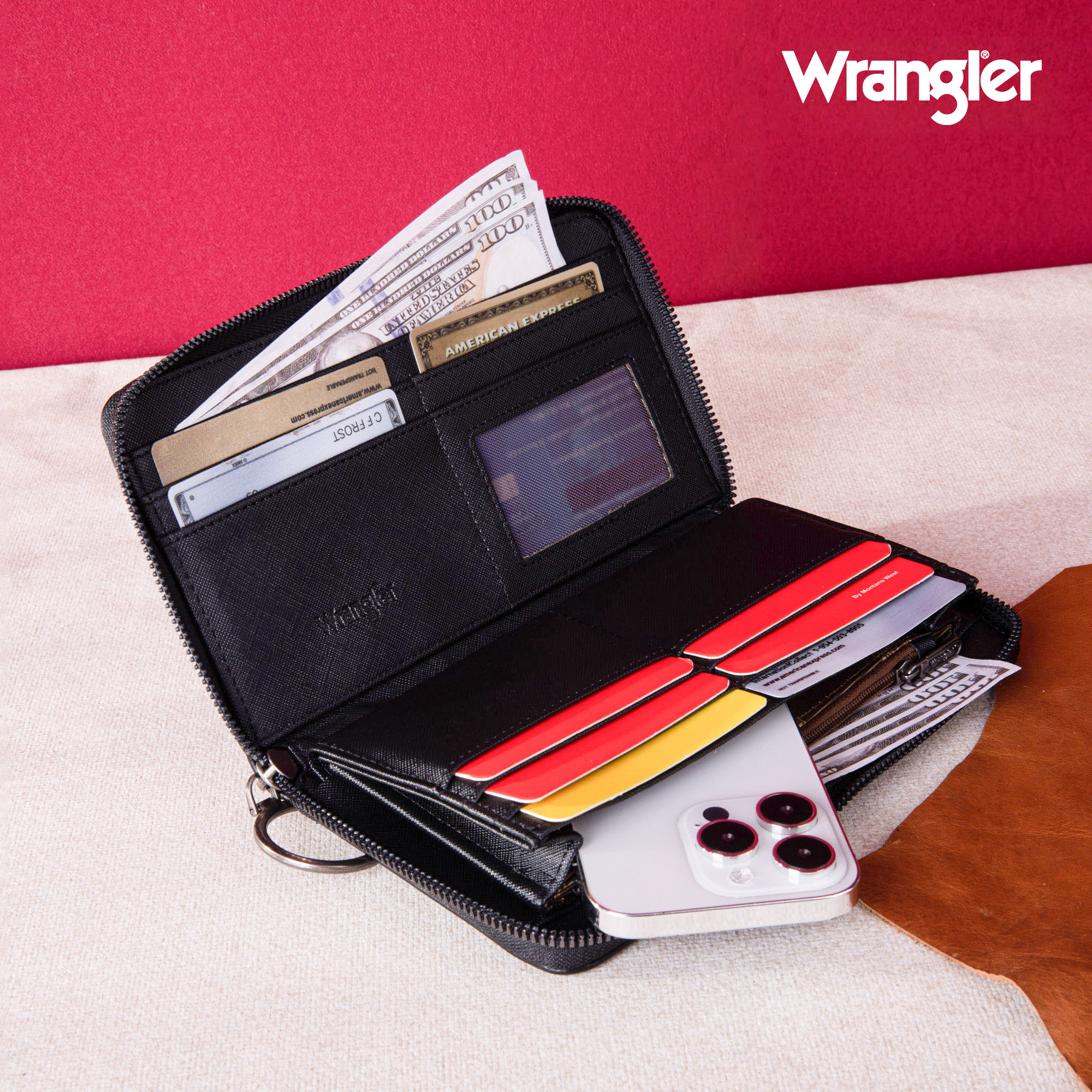 Wrangler Womens Wallet Large Capacity Coffee photo 3
