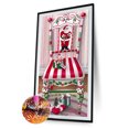 thumbnail image 2 of Cuadros Decorativos 5D bricolaje diamante pintura feliz Navidad silla taladro completo Rhinestone mosaico Kit Likrtyny embutido en tela, 2 of 9
