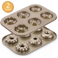 thumbnail image 2 of Donut Baking Pans, Non Stick 6 Cavity Doughnut Pan Bpa Free Donut Molds For Baking, 2 Count, 2 of 5