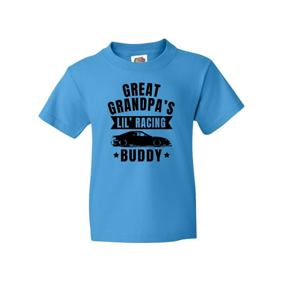 Inktastic Great Grandpas Lil Racing Buddy Youth T-Shirt
