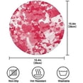 thumbnail image 2 of GZHJMY Valentine's Day Love Heart Round Placemasts Set of 4, Non-Slip Heat Resistant Place Mats Washable Kitchen Dining Table Mats, 15.4", 2 of 5