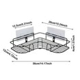 thumbnail image 2 of Solution de Rangement sur Étagère pour Salle de Bain – Étagère d'Angle à Installation Rapide avec Forte Capacité de Charge, Conception Gain de Place, Construction Moderne Facile en Alliage d'Aluminium, 2 of 5
