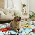 thumbnail image 4 of GUUCHA Boho Rugs 4'x6'Rugs for Living Room Vintage Rugs for Bedroom,Green, 4 of 7