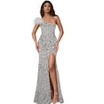 thumbnail image 1 of Vestido Nagfar ajustado con lentejuelas y purpurina para mujer, 1 of 6