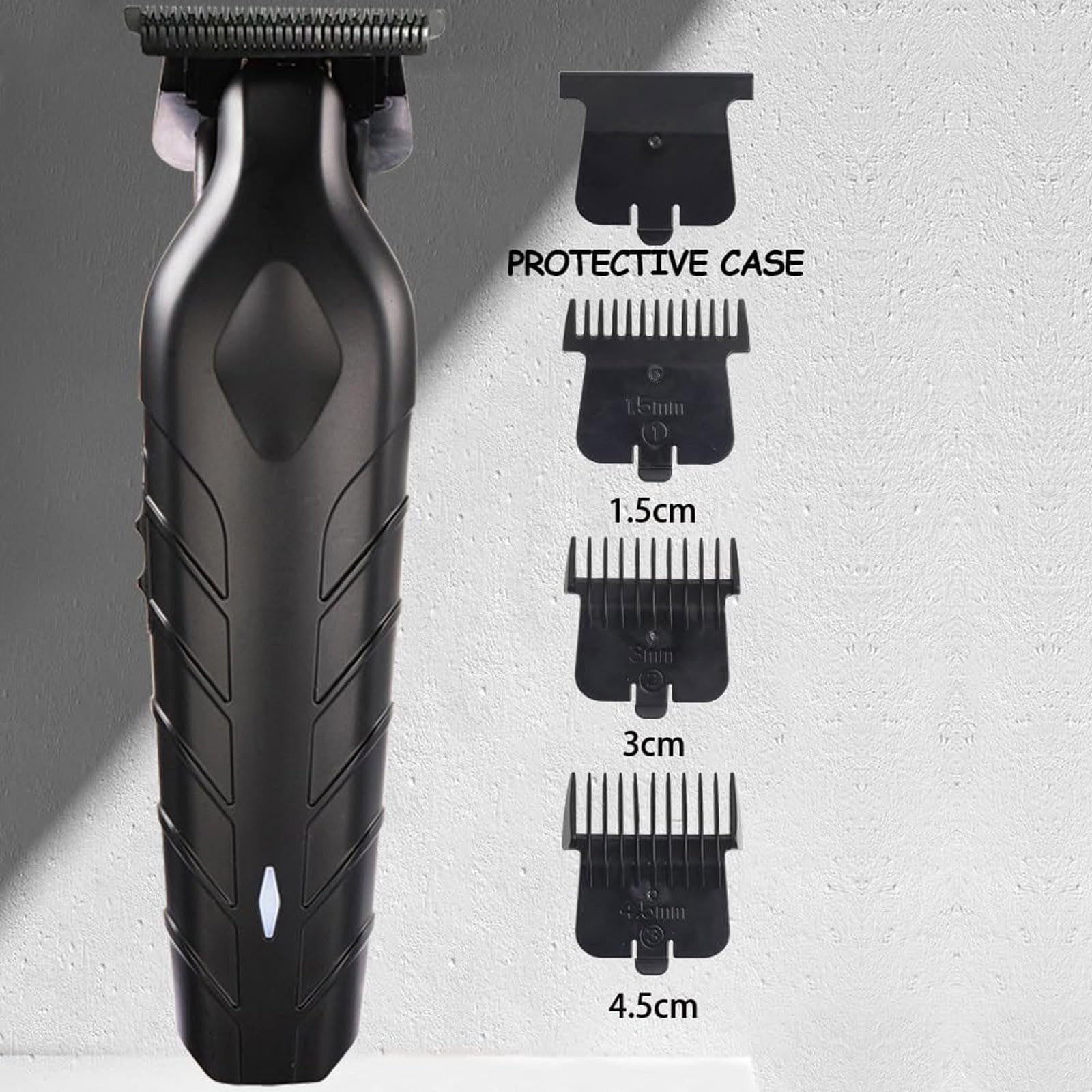 Herunwer Blackout Trimmer Plus Zero Gap, Barbers Tonic Blackout Trimmer Premium Zero-Gapped, Cordless Rechargeable Zero-Gapped Safety Razor Hair Clipper