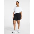 thumbnail image 6 of Athletic Works Women's and Women's Plus High Rise Bike Shorts, 7" Inseam, Size XS-4X, 6 of 7