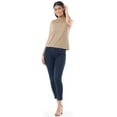 thumbnail image 2 of Lee Womens and Plus Smocked High-neck Tank Top, S-4X, 2 of 7