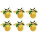 thumbnail image 1 of Servilleteros con forma de limón para decoración de mesa, servilleteros de frutas tropicales, hebilla, Compatible con cumpleaños, 6 uds., 1 of 5