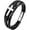 Silver, variant on Cross Leather Bracelet for Men Women 316L Stainless Steel with 18K Gold Plated Christ Jesus Multi-layer Handmade Bracelet,7.5/8/9 Inches
