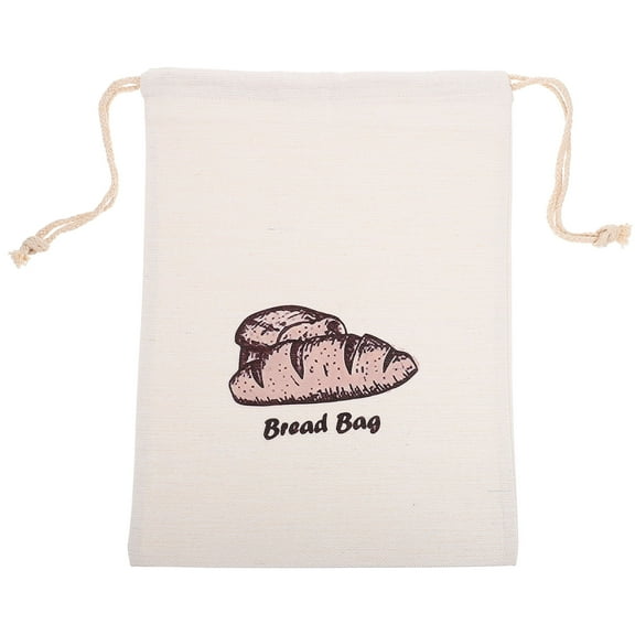 EXHUMKY BERTDOMD Linen Drawstring Bag for Home Bakery Use, Reusable Practical Design Storage Sack