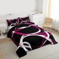 thumbnail image 3 of Castle Fairy Spiral Stripes Queen Comforter Set,Gradient Lines Bedding Comforter Set, 3 of 8