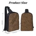 thumbnail image 3 of Rocae Leopard for Lightweight Chest Bag Dual Pocket, Waterproof Crossbody Sling Bag for Men and Women, 3 of 8