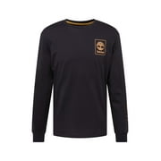Timberland Men's Long Sleeve Chest Stack Logo Tee Black Size Large